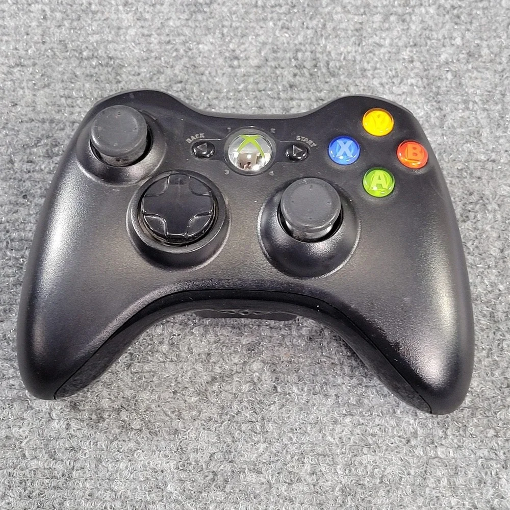 Microsoft Xbox 360 Wireless Controller 1403 Black Gamepad X851164-005 2.4GHz RF